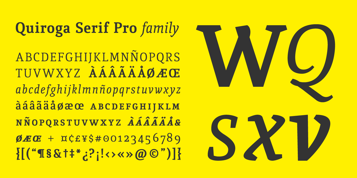 Quiroga Serif Pro