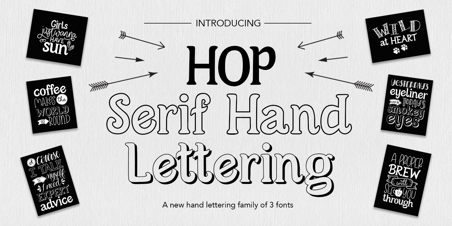 Hapa Lettering Hop Serif Hand Lettering: скачати шрифт і встановити для веб-сайту і ...
