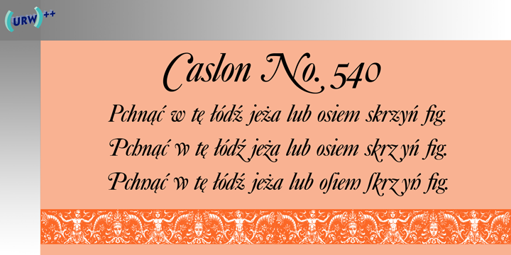 Caslon 540
