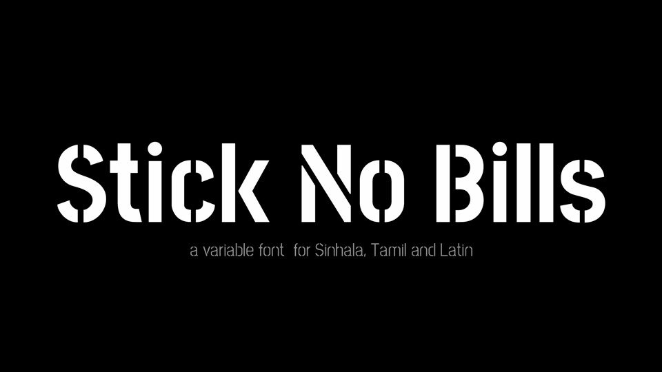 Stick No Bills