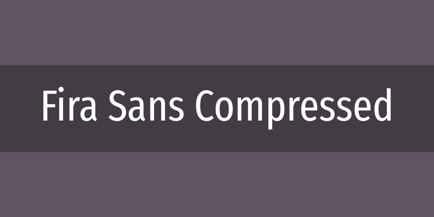Fira Sans Compressed