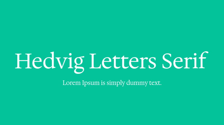 Hedvig Letters Serif