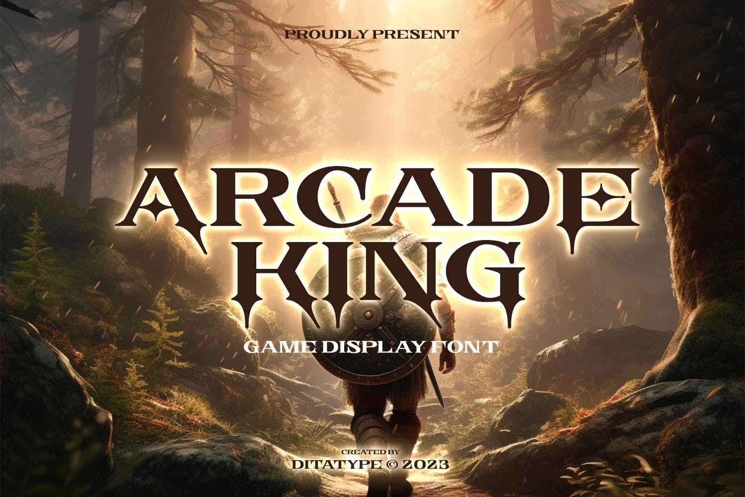 Arcade King: скачать шрифт и установить для веб-сайта и фотошопа бесплатно.